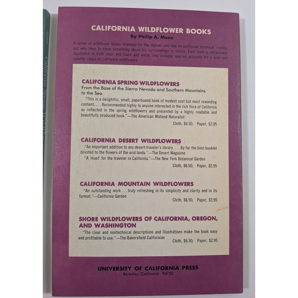 Philip A Munz California Wildflower Books Set Desert Mountain Spring 3 Volumes - Picture 4 of 8